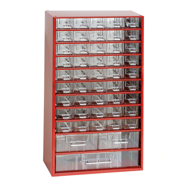 TOKOZ - Zásuvkový organizér 12 / 45S, 2M, 1L - RAL 3002 - Červená 870124502010201