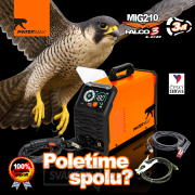 PANTERMAX Svářecí invertor MIG210FALCO® 3 LCD (MIG/MMA/TIG) gallery main image