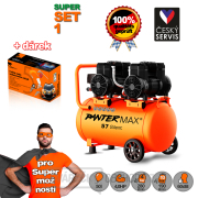 PANTERMAX Super tichý bezolejový kompresor AirFlow® 57 SILENT SET1 gallery main image
