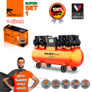 PANTERMAX Super tichý bezolejový kompresor AirFlow® 120 SILENT SET1 Náhled