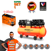 PANTERMAX Super tichý bezolejový kompresor AirFlow® 120 SILENT SET1 gallery main image
