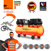 PANTERMAX Super tichý bezolejový kompresor AirFlow® 120 SILENT SET2 Náhled