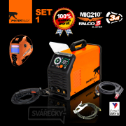PANTERMAX Svářecí invertor MIG210FALCO 3 LCD SET1 (MIG/MMA/TIG) Náhled
