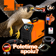 PANTERMAX Svářecí invertor MIG210FALCO 3 LCD SET1 (MIG/MMA/TIG) náhled