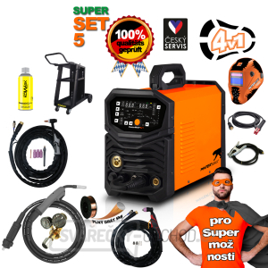 PANTERMAX Svářecí invertor PanterWeld® 4v1 200 SET5bL (MIG/SYN/MAN/PLASMA/DCTIG) gallery main image