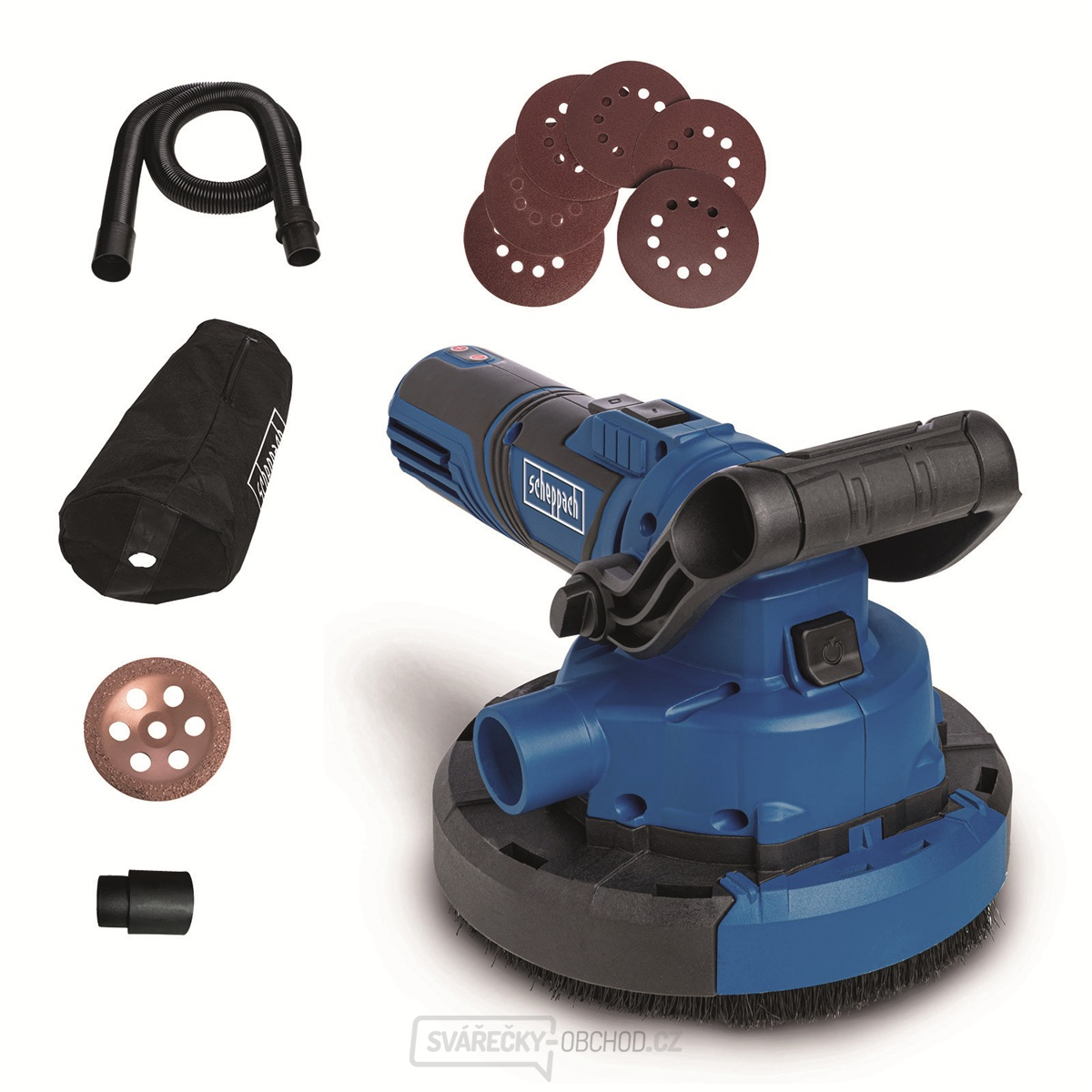 Scheppach BFR 1200 univerzální bruska 3v1 na stěny, podlahy a stropy