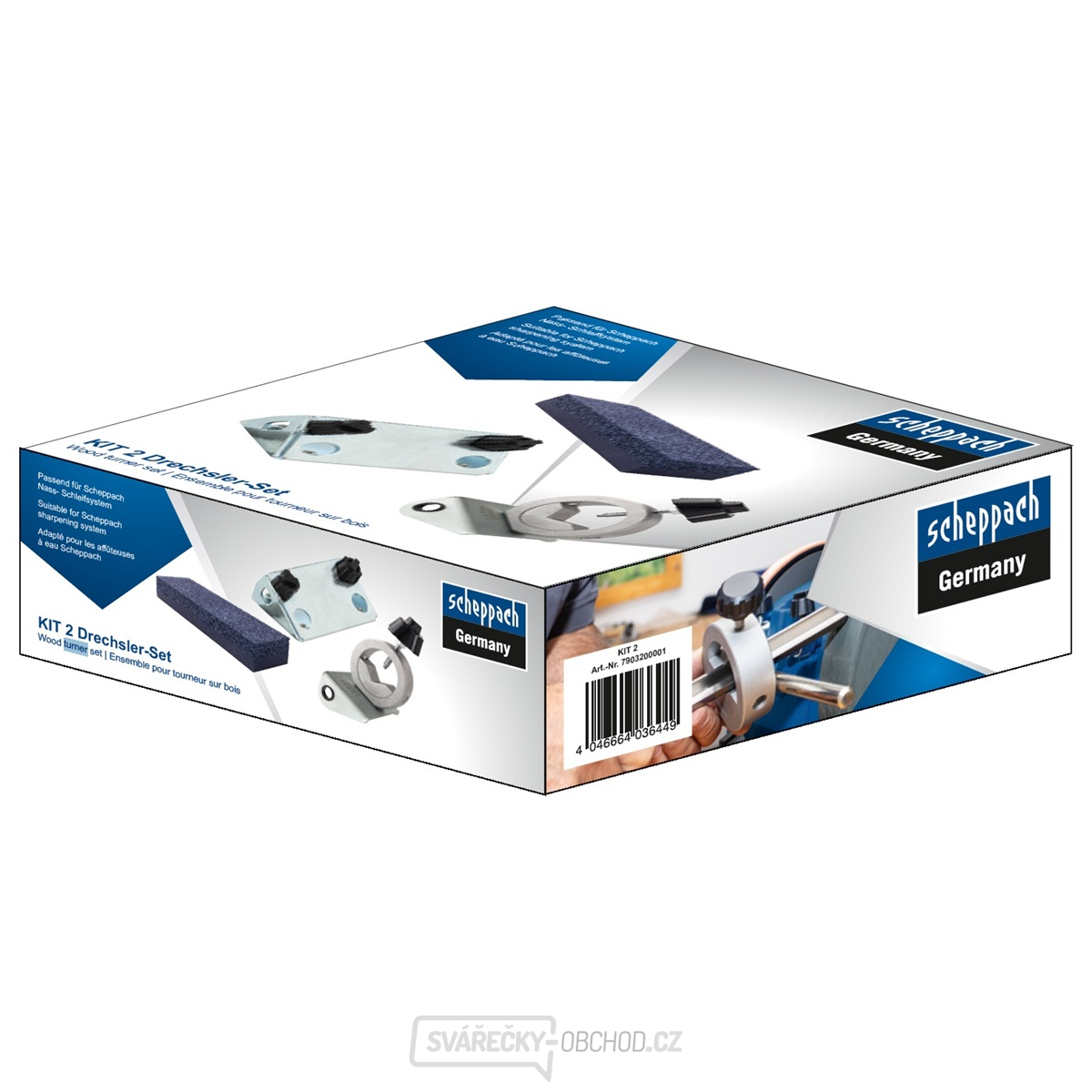 Scheppach KIT 2 sada na ostření speciálních nástrojů