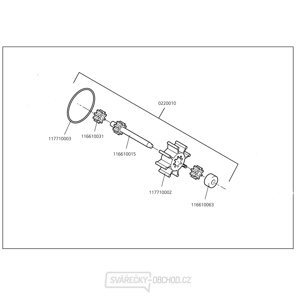 WOLFCRAFT - Náhradní součástky k čerpadlu WOLFCRAFT 2200000 gallery main image