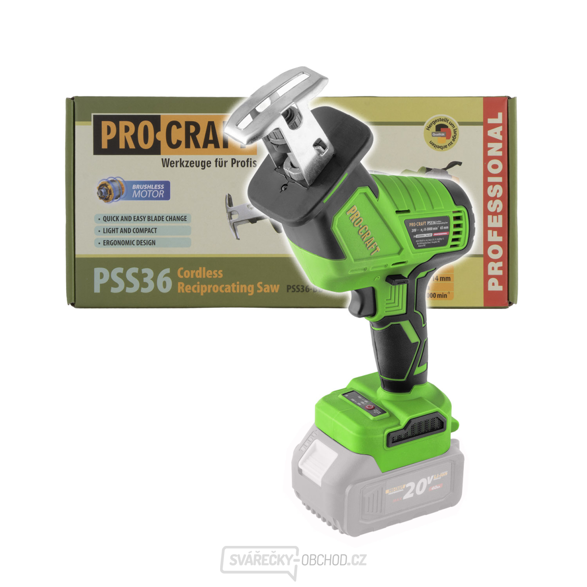 Aku pila ocaska Procraft PSS36bb (bez baterie a nabíječky) | PSS36bb