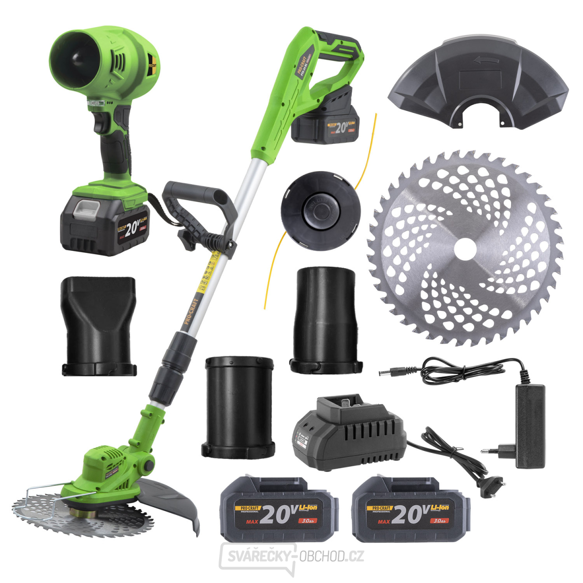 Sada aku vyžínač Procraft PTA24Bl a aku fukar Procraft PB18 | SPTA24BL-PB18