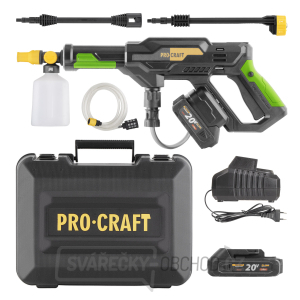 Sada aku tlaková myčka Procraft CW20 + baterie 20/2A a nabíječka 20/1 | SCW20/20-2A gallery main image
