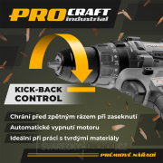 Aku vrtací šroubovák Procraft Industrial CD20A | CD20A-1b-c Náhled