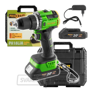 Aku vrtací šroubovák Procraft PA18LiH | PA18LiH-1B-C gallery main image