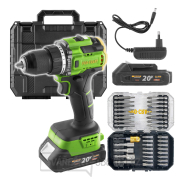 Aku vrtací šroubovák Procraft PA18LiH  se sadou bitů BS-37 | SPA18LiH-1B-C/BS-37 gallery main image