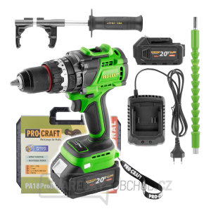 Aku šroubovák Procraft PA18ProBL-1B-C | PA18ProBL-1B-C gallery main image