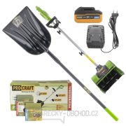 Sada lopata na sníh 150cm a aku sněhová fréza Procraft PSB20 s baterií a nabíječkou | SGPS-1500/SPSB20-4Turbo/20-1 gallery main image