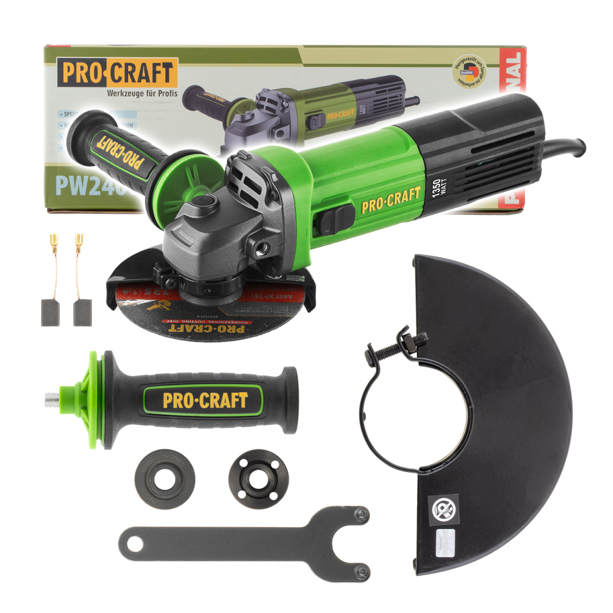 Levně Bruska úhlová Procraft PW2400ES, 125mm | PW2400ES PW2400ES