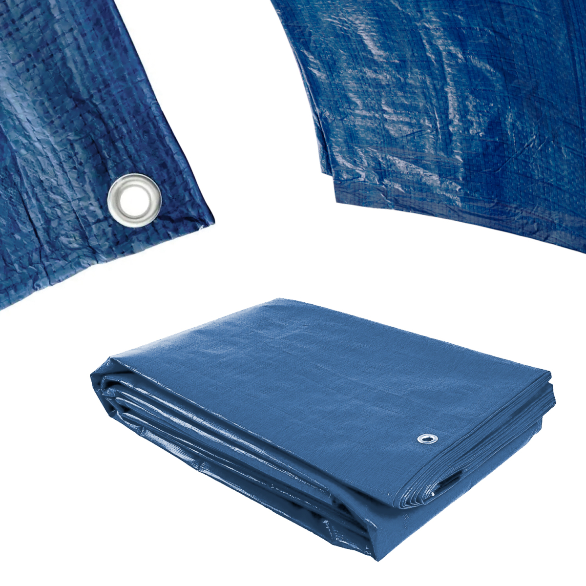Plachta Procraft BT3x3 50g/m2 nepromokavá s oky 3x3m modrá | BT3x3 BT3x3