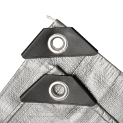 Plachta Procraft ST3x6 200g/m2 nepromokavá s oky 3x6 m stříbrná | ST3x6 Náhled