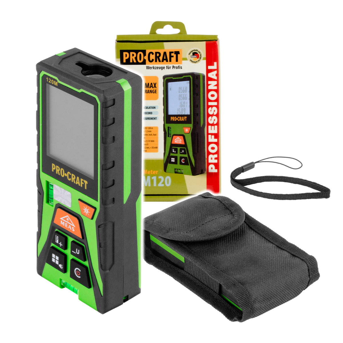 Laserový měřič vzdálenosti Procraft PLDM120 | PLDM120 PLDM120