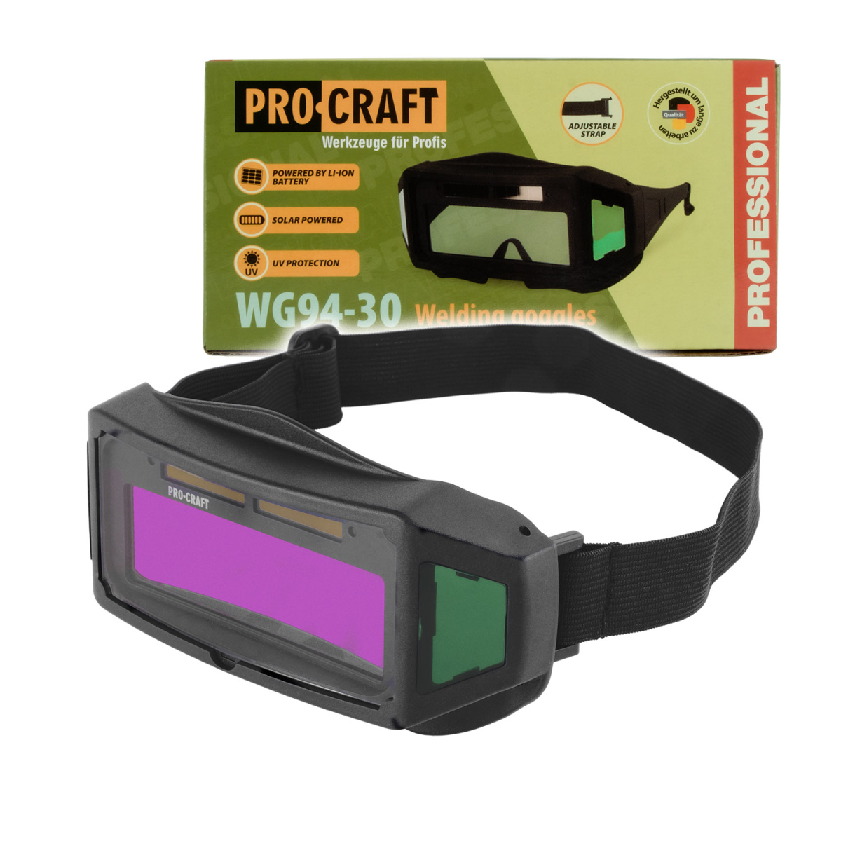 Svářečské samostmívací brýle Procraft WG94-30 | WG94-30 WG94-30
