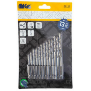 Vrtáky HSS univerzální, šestihranný úchyt (1,5-6,5mm) - 13ks Vrtáky HSS univerzální, šestihranný úchyt (1,5-6,5mm) - 13ks gallery main image