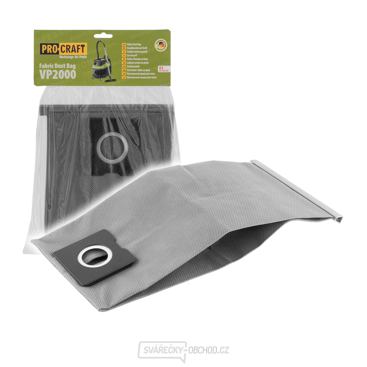 Saček pro průmyslový vysavač Procraft VP2000 6L | SVP2000 6L gallery main image