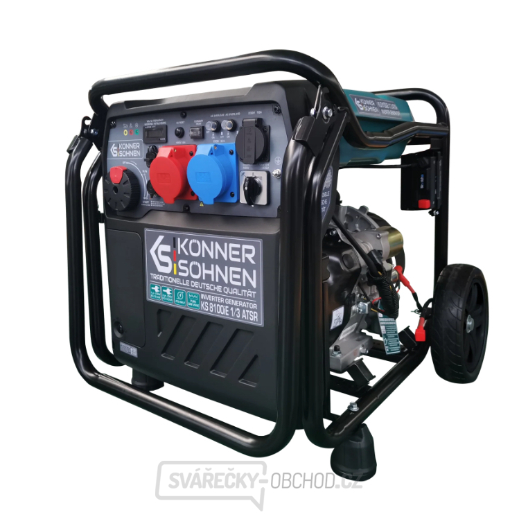 Invertorová benzínová elektrocentrála Könner & Söhnen KS 8100iE 1/3 ATSR