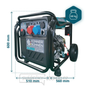 Invertorová benzínová elektrocentrála Könner & Söhnen KS 8100iE 1/3 ATSR náhled