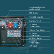 Invertorová benzínová elektrocentrála Könner & Söhnen KS 8100iE 1/3 ATSR náhled