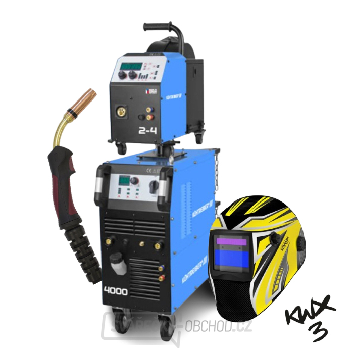 Invertor KITIN 4000SW SYNERGIC + Podavač KITin 2-4EW Synergic + Propoj 5mW + Hořák + Kukla