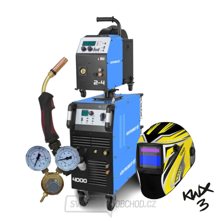 Invertor KITIN 4000SW SYNERGIC + Podavač KITin 2-4EW Synergic + Propoj 5mW + Hořák + Kukla + R. ventil