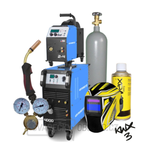 Invertor KITIN 4000SW SYNERGIC + Podavač KITin 2-4EW Synergic + Propoj 5mW + Hořák + Kukla + r. ventil + Co2 láhev plná  gallery main image