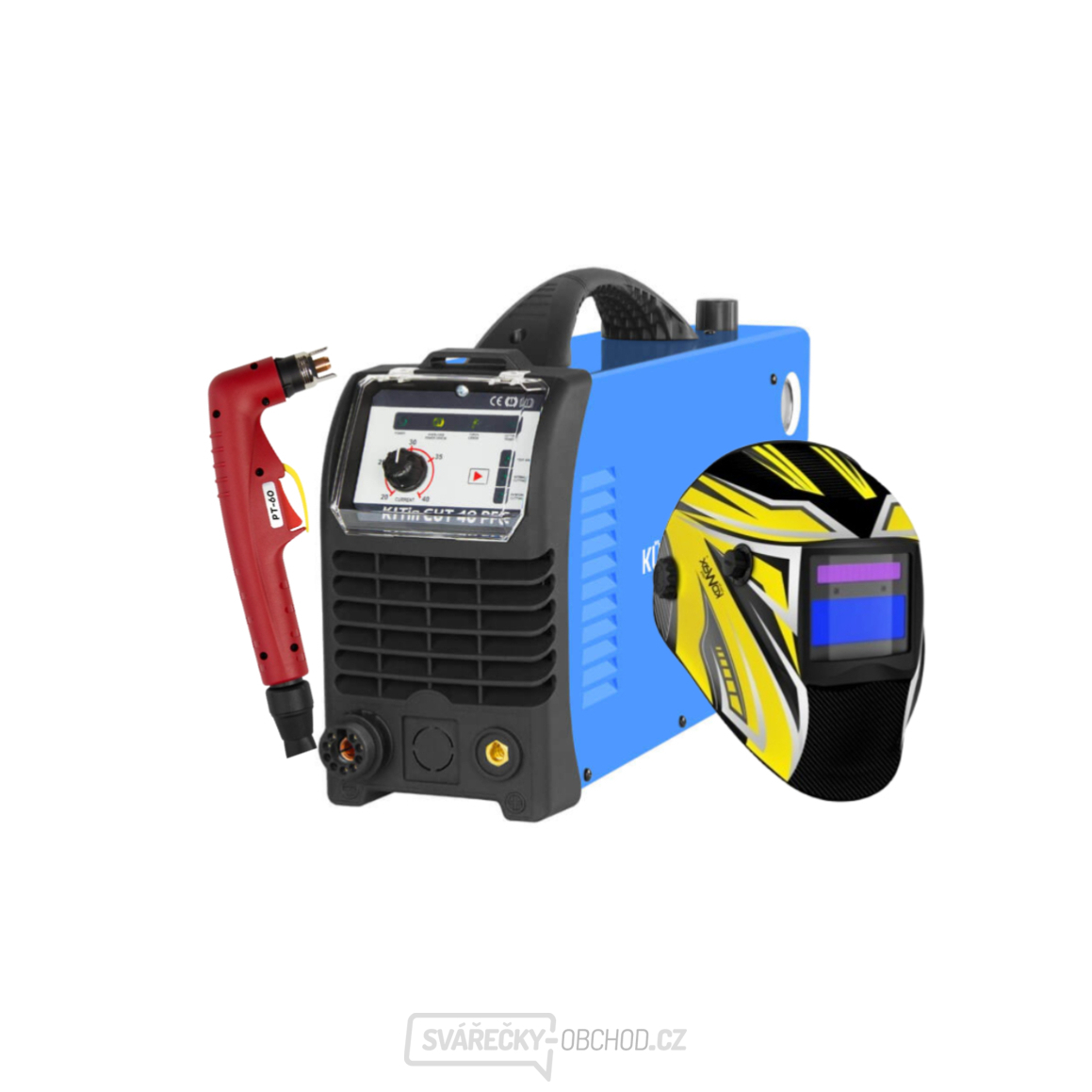 plasmový invertor MAKin CUT 40 PFC PILOT + Hořák + Kukla