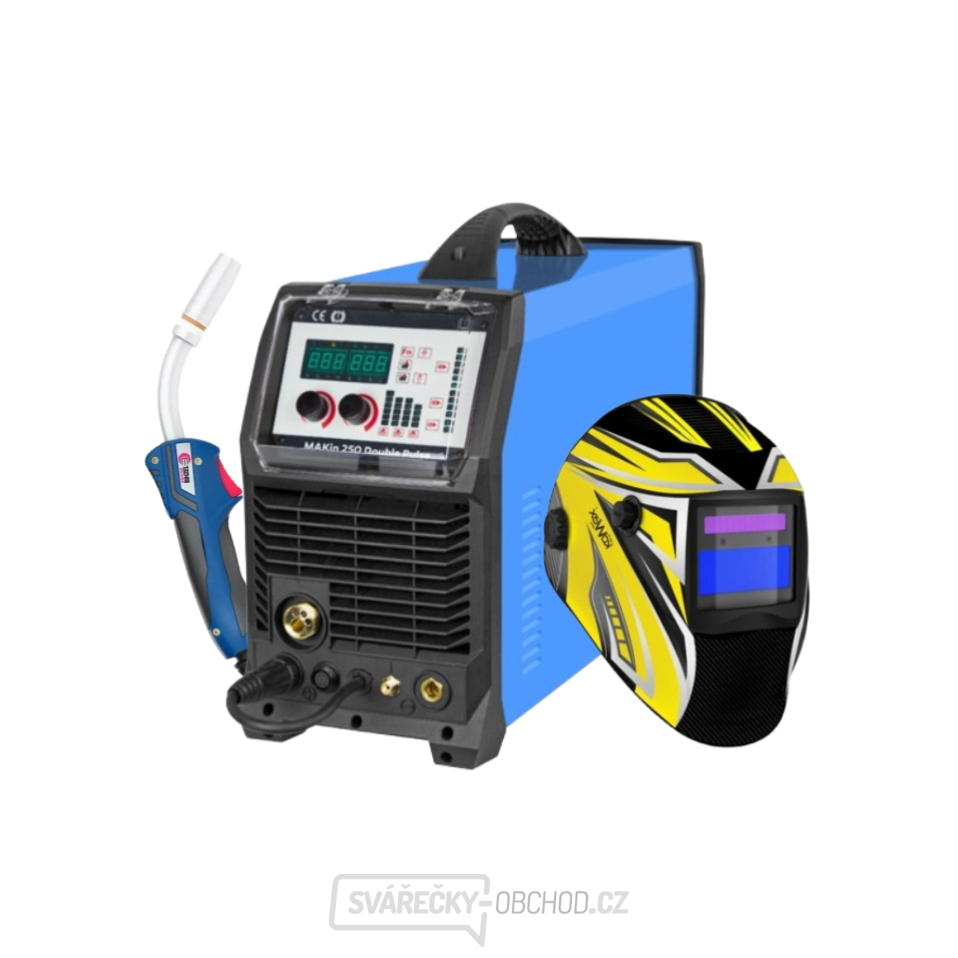 Invertor MAKin 250 DOUBLE PULSE + Hořák + Kukla