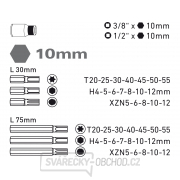 Hroty HEX-TORX-XZN, sada 40ks Náhled