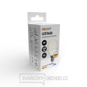 Solight LED žárovka, miniglobe, 8W, E14, 3000K, 720lm, bílé provedení Náhled