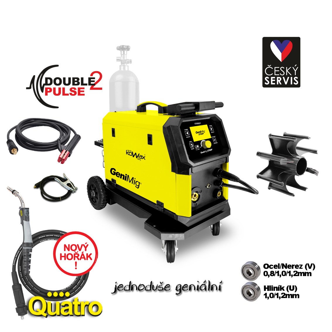 KOWAX Svářecí invertor GeniMig 270DP (MIG/MAG/LiftTIG) KWXSTGM270DP
