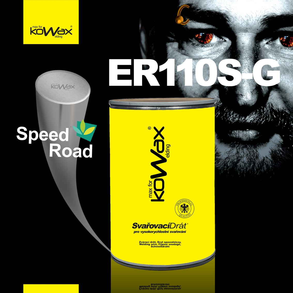 KOWAX Svařovací drát nepoměděný Speed Road69 ø 1,0 mm 250 kg KWXN6910250