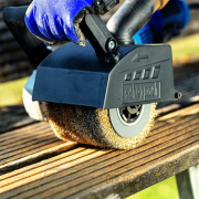 Scheppach MRS 1300 kartáčová / renovační bruska + nylonový a smirkový kartáč K80 náhled