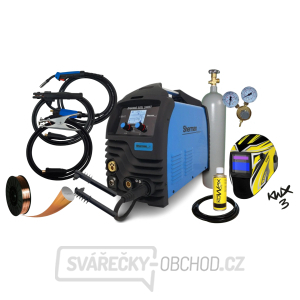 Sherman Synergická invertorová svářečka DIGIMIG 203L SWIFT + Hořák MIG + kabely + Kukla + Hadice + R. ventil + Drát + Sprej + Láhev Co2 plná gallery main image