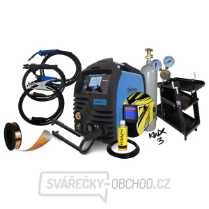 Sherman Synergická invertorová svářečka DIGIMIG 203L SWIFT + Hořák MIG + kabely + Kukla + Hadice + R. ventil + Drát + Sprej + Láhev Co2 plná + Vozík gallery main image
