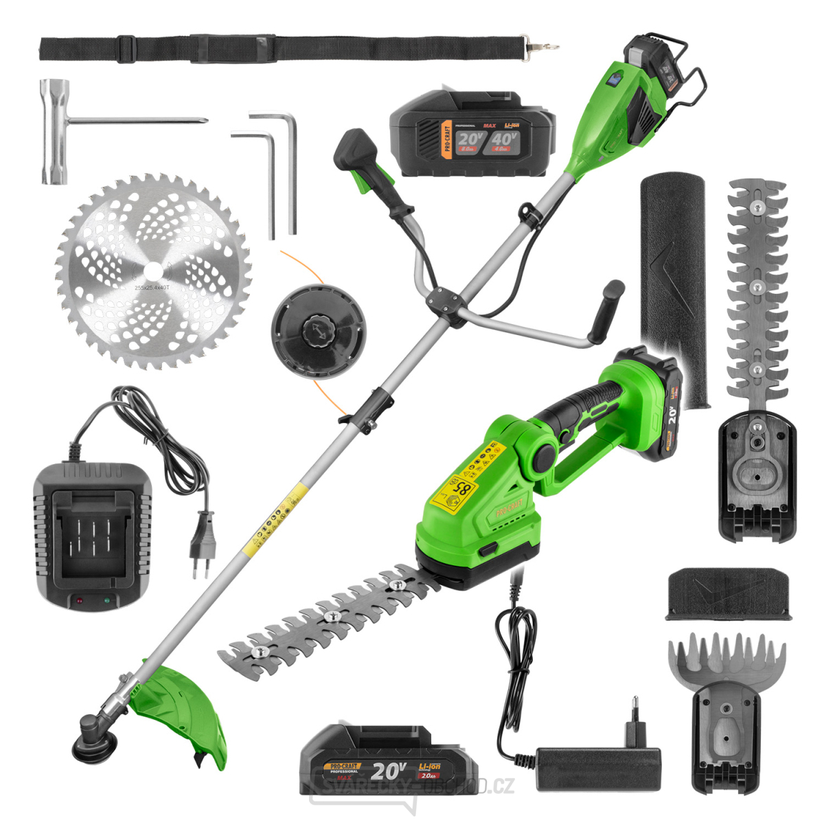 Sada aku křovinořez ATA-40BS a nůžky na trávu PGH2100 | SATA-40BS/PGH2100