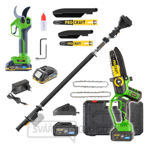 Sada aku ruční pilka PKA32Li a nůžky na větve ES32Li + nástavec EP2.0R | SPKA32Li/ES32Li/EP2.0 gallery main image