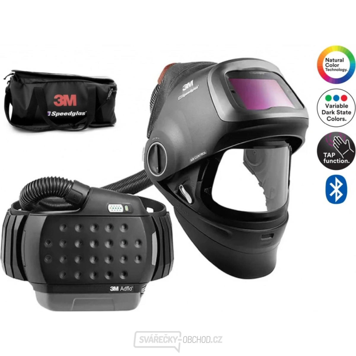 Svářečská kukla 3M Speedglas G5-01 (kazeta VC) + 3M Adflo