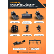 Minibagr Baugarden BG1260.12 CX PRO HT Kubota zvýhodněný set s hydraulickou lžíci 800mm Náhled