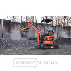 Minibagr Baugarden BG1260.12 CX PRO HT Kubota, lžíce 400mm, HYDRO přidržovací palec gallery main image