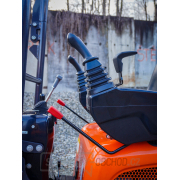 Minibagr Baugarden BG1260.12 CX PRO II Kubota, lžíce 400mm , přidržovací palec náhled