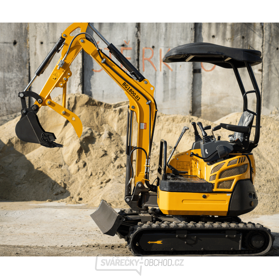 Minibagr Baugarden BG1800.01 Kubota lžíce 400mm