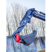 Minibagr Baugarden BG4000.01 Kubota lžíce 500mm, Rychloupínák hydraulický náhled